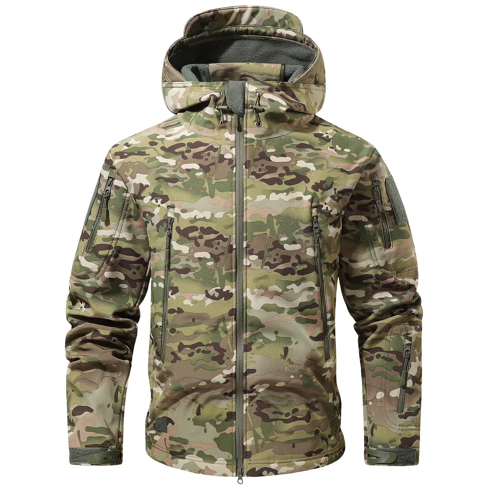 Men Outdoor Three-in-one  All-weather Camouflage Assault Suit Jackets Male Breathable Windbreaker Warm Coats Sportswear Jackets