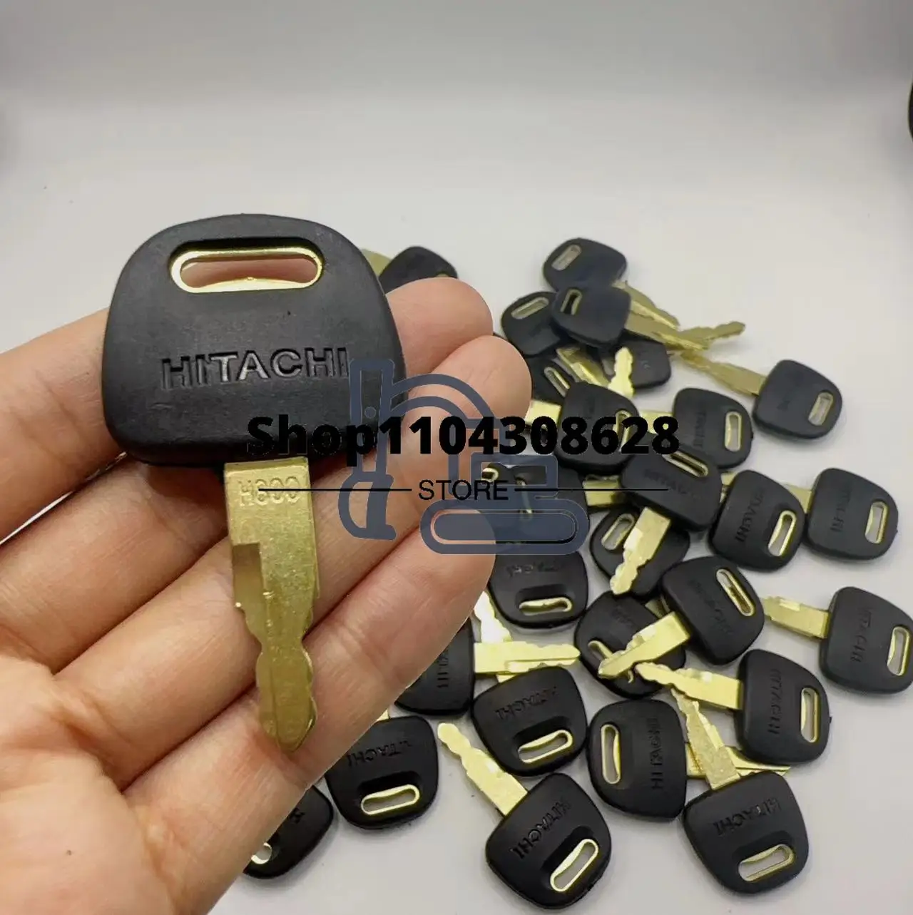 10PCS H800  Excavator Ignition Key for Hitachi  ZAX ZAXIS EX120 EX200 ZAX210 Door Lock Grab BU0028