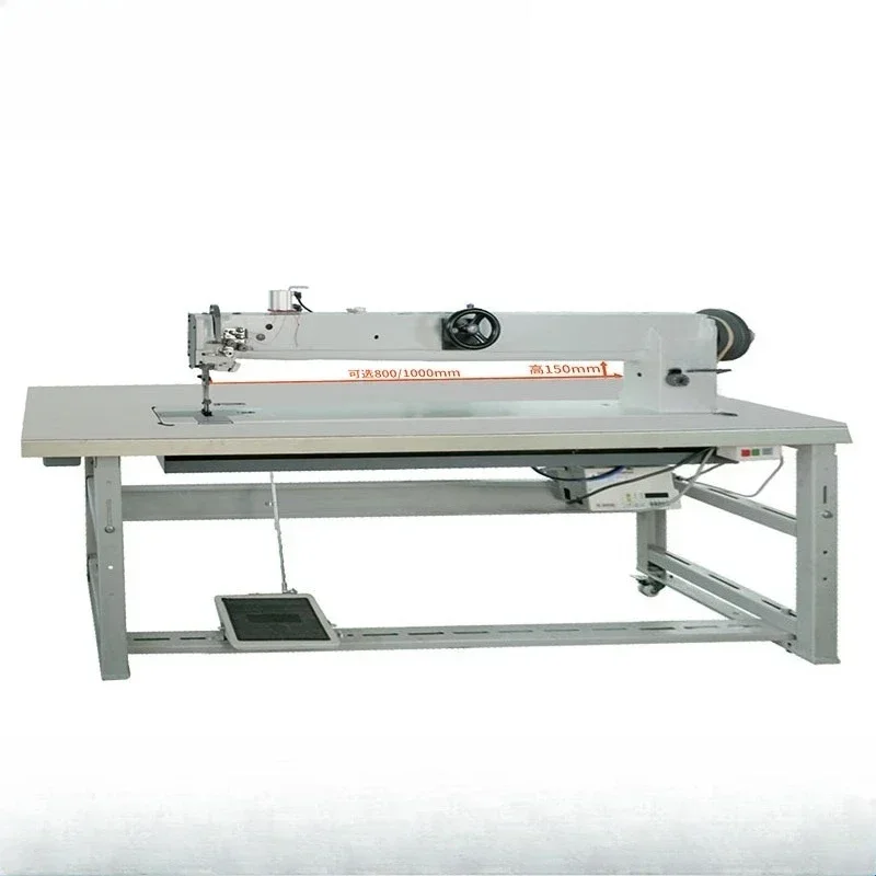 

Three-synchronous long arm sewing machine, thick material leather flat car splicing, double needle machine tent extra