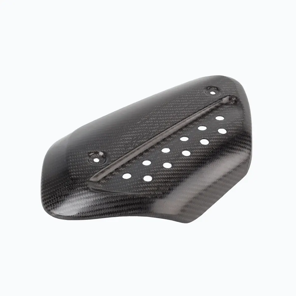 Motorcycle exhaust muffler heat shield 100% carbon fiber Insulated cover For  Triumph Scrambler 1200 XC, 1200XE 2019-2026