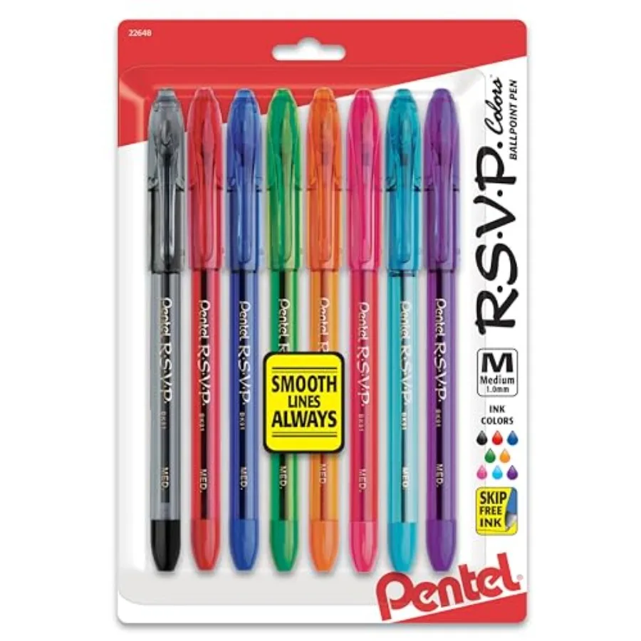 

RSVP Ballpoint Pen, 1.0mm,Medium Line, Ink, of (BK91CRBPM