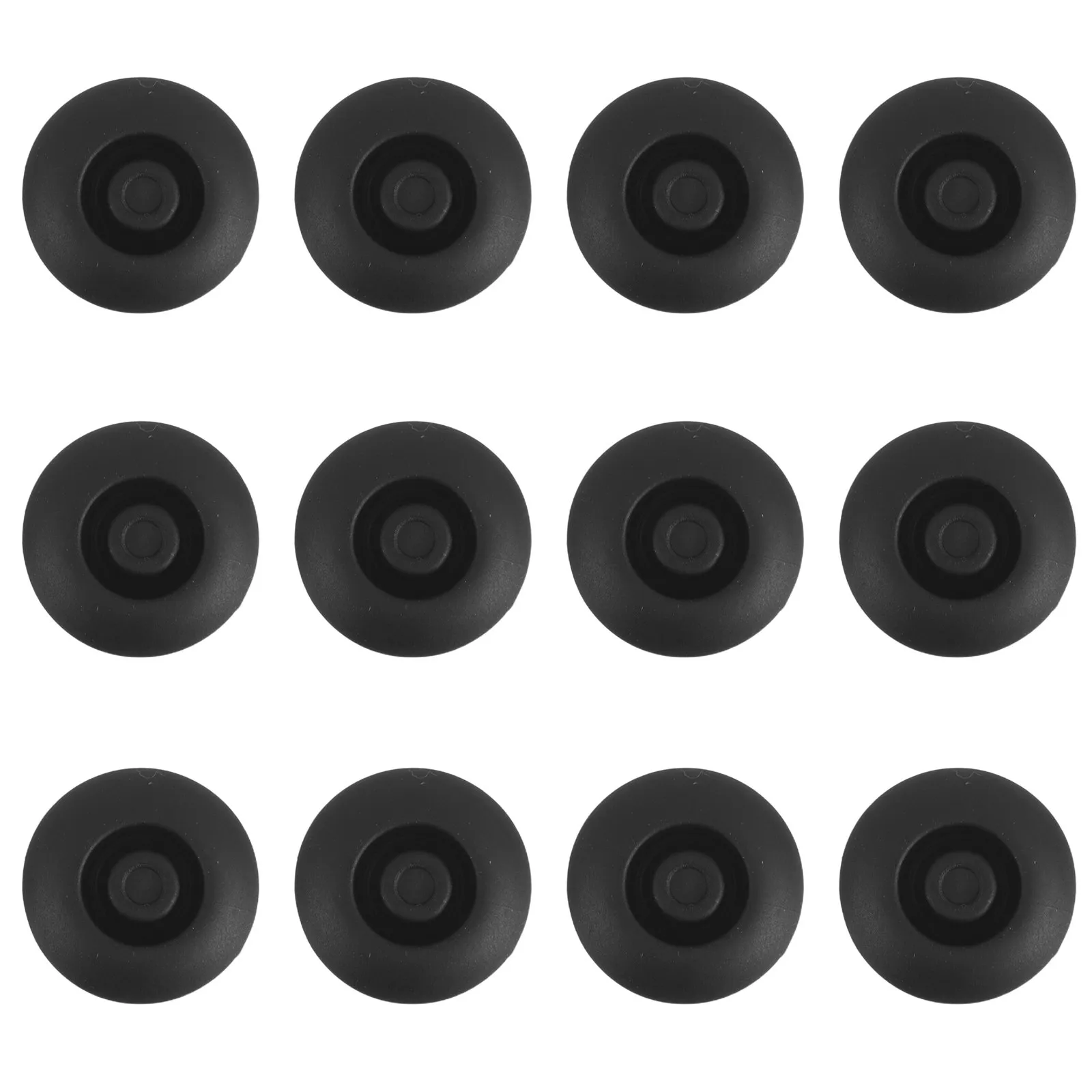 24Pcs Car Door Rubber Hole Plugs Black Dustproof Watertight Sealing Caps Round Auto Body Trailer Protective Covers