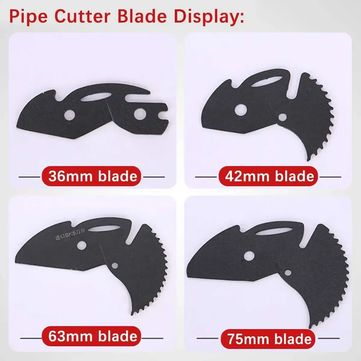 32mm 36mm 42mm 63mm 75mm PVC/PU/PP/PE Hose Cutting Hand Tools PVC Pipe Cutter Tube Cutter Aluminum Alloy Body Ratchet Scissors