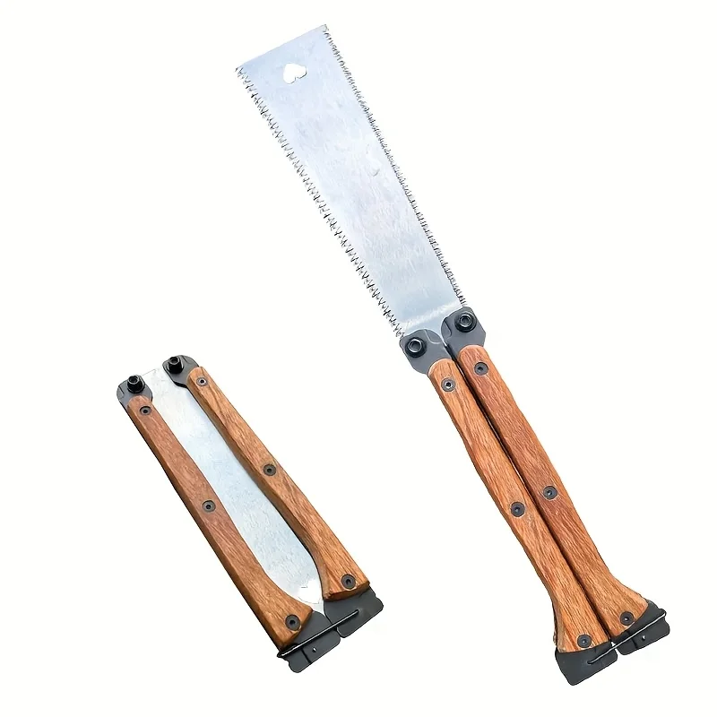 Sierra de mano de doble filo, mini sierra plegable para carpintería, sierra especial para carpintería alemana y japonesa
