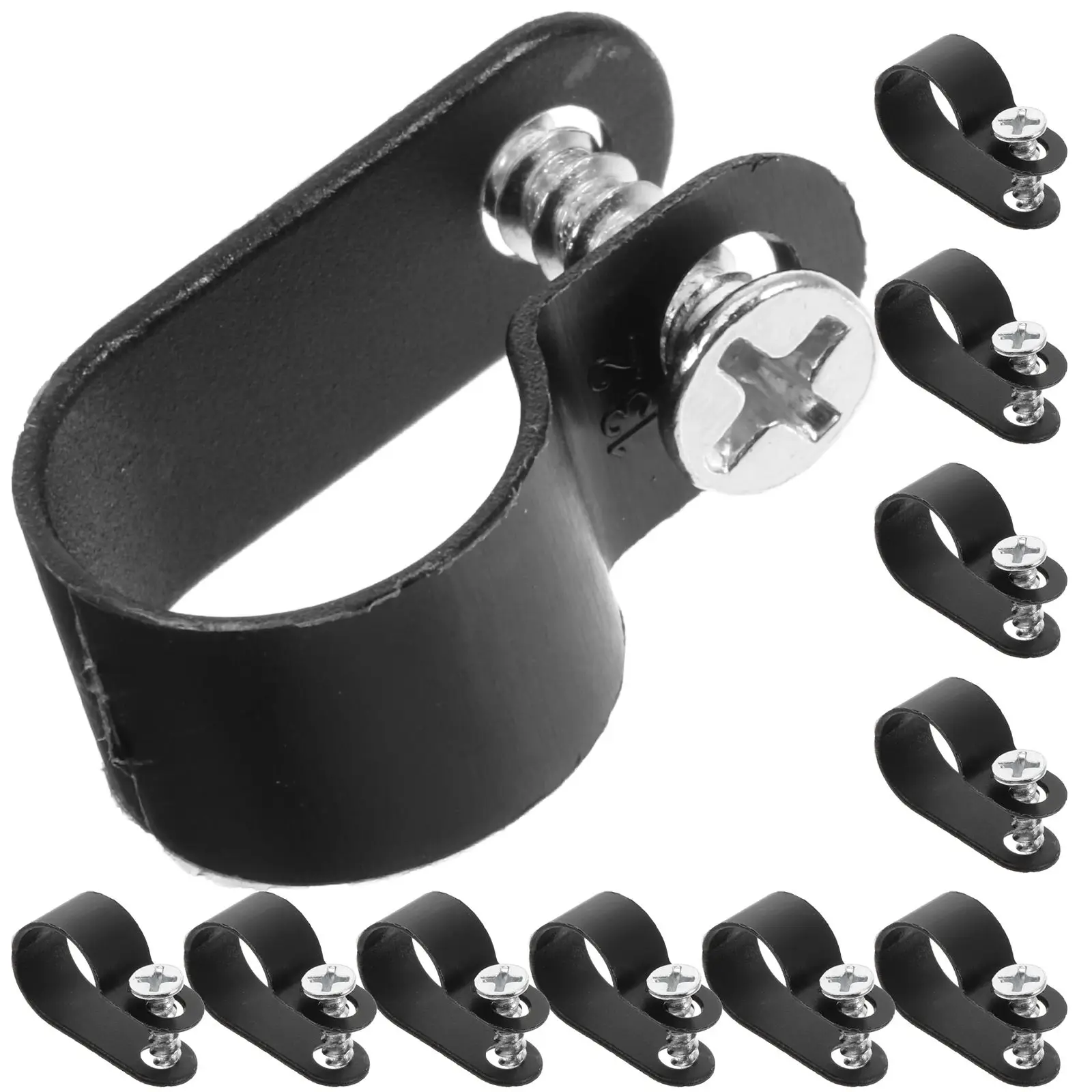

1 set Rope Light Clips Outdoor Cable Clamps Cord Holders Stainless Steel Screws Strip Wire Management Multifunctional