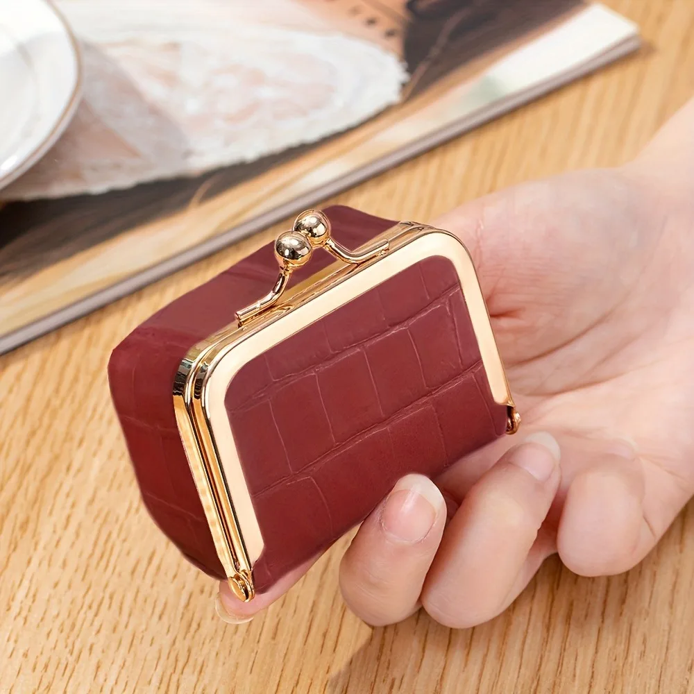 

Новая женская шкатулка для украшений из искусственной кожи однотонного цвета, коробка для хранения колец, ожерелий, сережек, мини-кошелек для монет, подвесная сумочка для украшений.