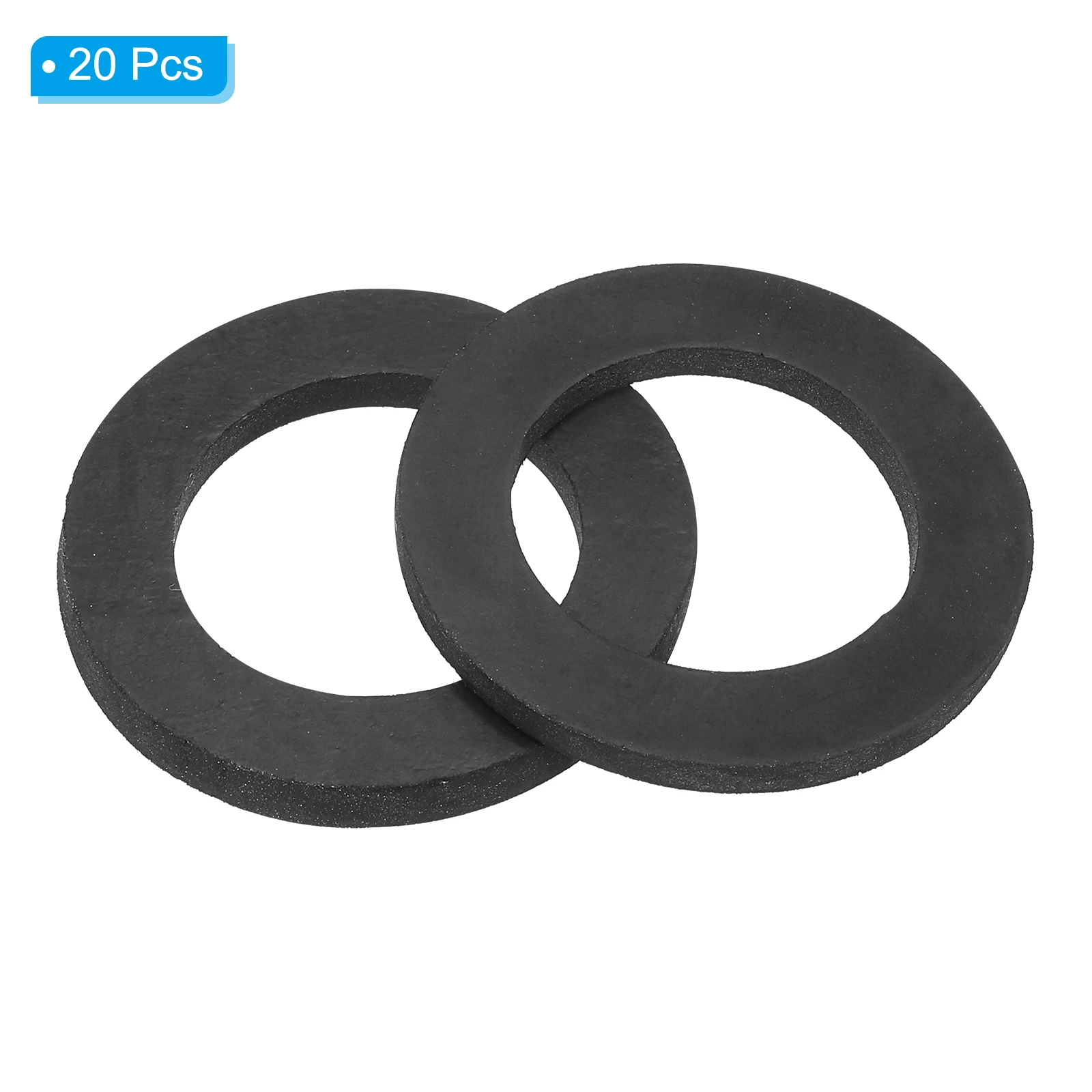 16-120Pcs Black Rubber Flat Washer M5 M6 M10 M15 M20 M25 M32 Sealing Spacer Gasket Ring for Faucet Pipe Water Hose Fastener Bolt