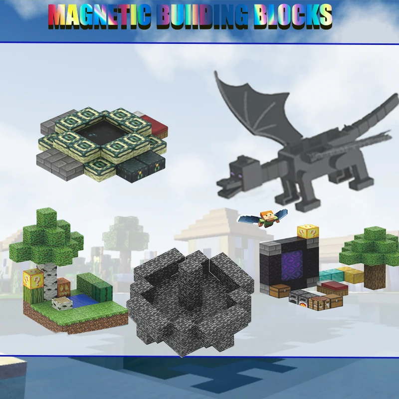 

48pcs The Magnetic Building Blocks World Magnetic Cubes Set - DIY Model Kit - is a sensory toy gift for children.