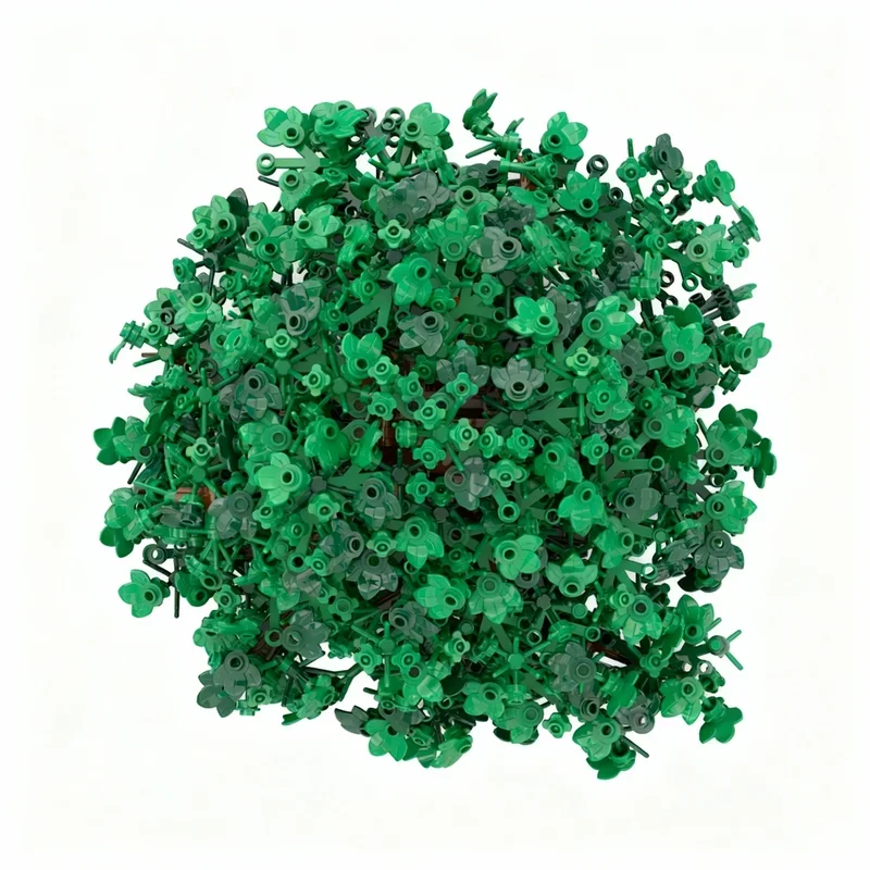 1593pcs MOC Deciduous Tree Laubbaum Hobbit Lord Rings Model Building Blocks Festival Gifts Toy Construction Creative Idea view 4