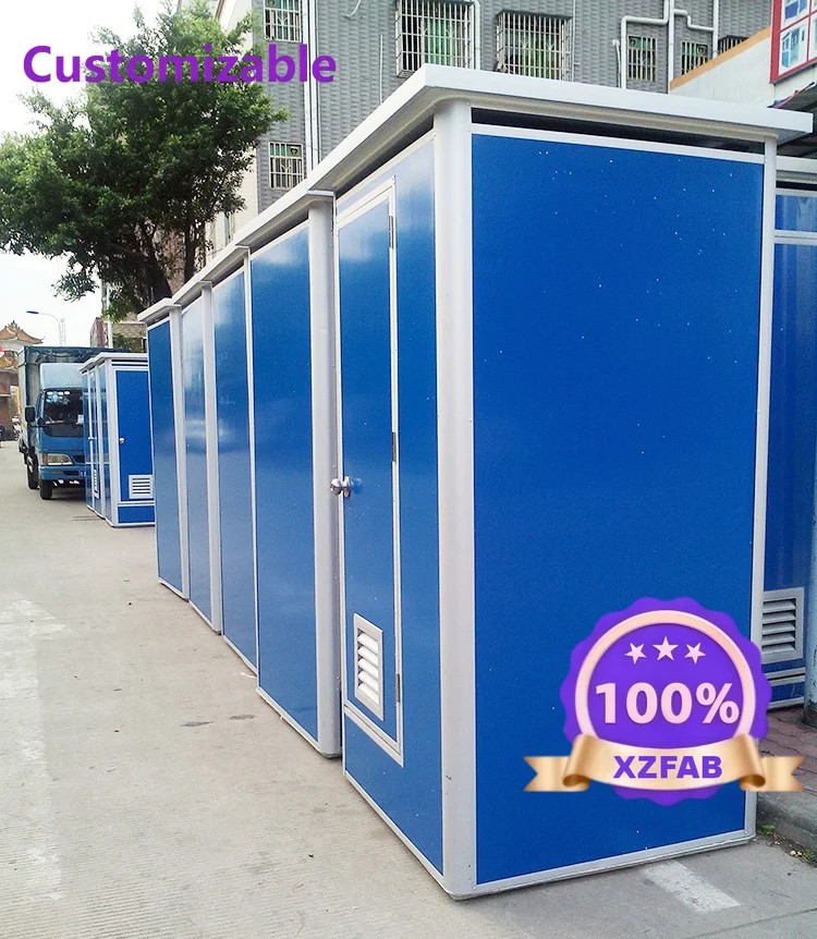 Factory Direct 2026 Prefab Portable Mobile Toilet Camp Restroom Shower Bathroom Washroom Outdoor Public Portable Chemical Toilet