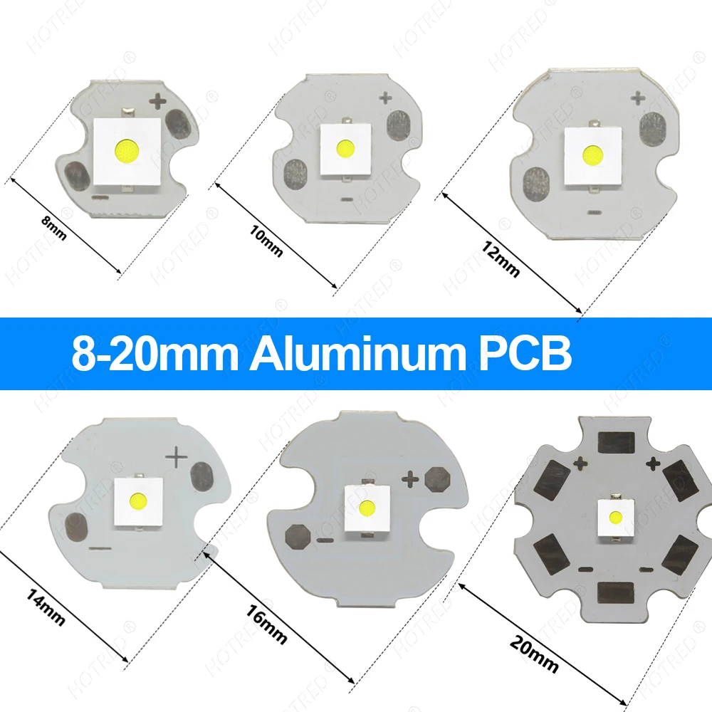 LED 5W 3535 Flat White Laser Bead Circular High Power 3W Chip Cold Warm White 3-3.4V 1.5A 380Im Diode Flashlight Source Headlamp
