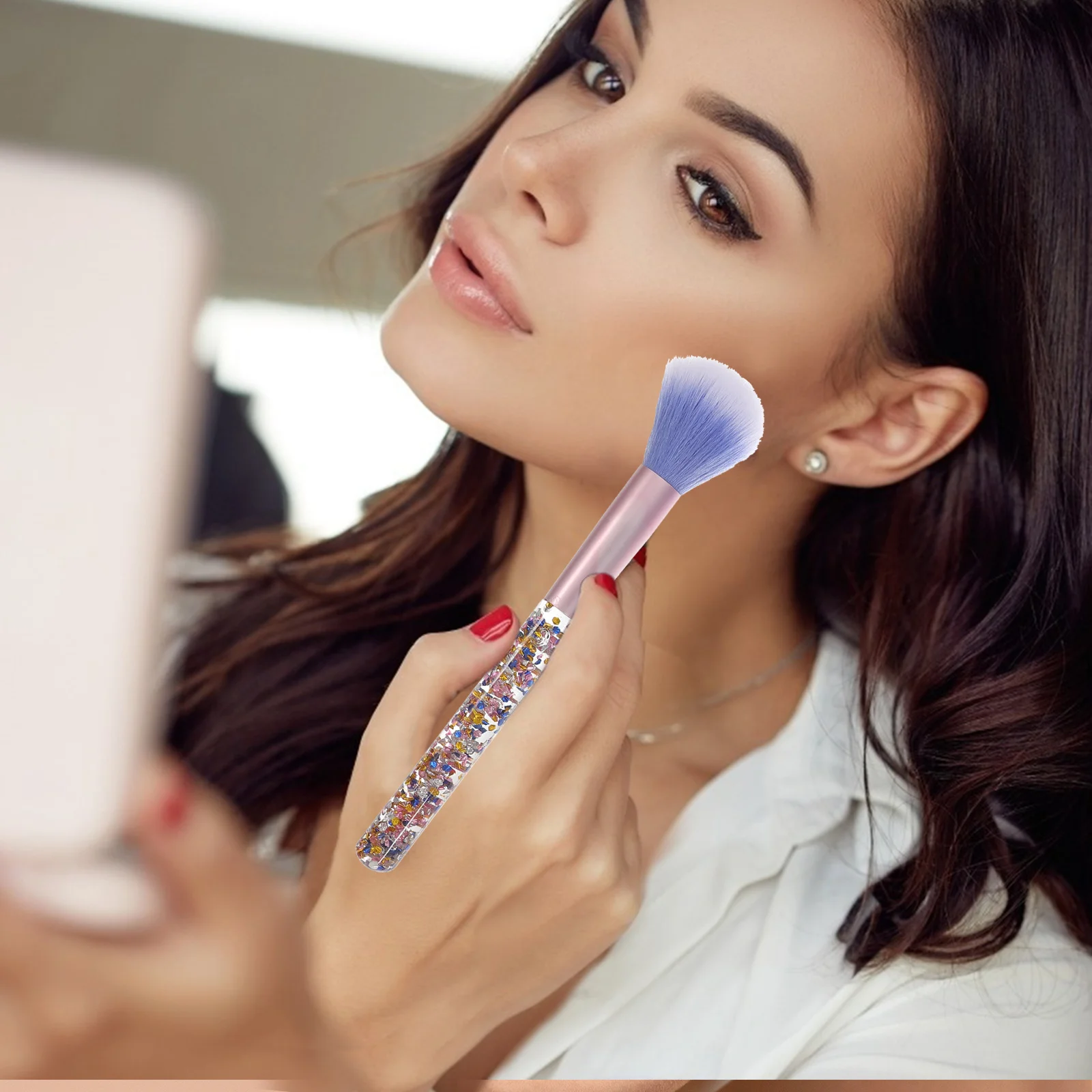 7 個のメイクブラシセット軽量プロフェッショナル化粧品ツールフェイスアイシャドウブレンドコンシーラー用品