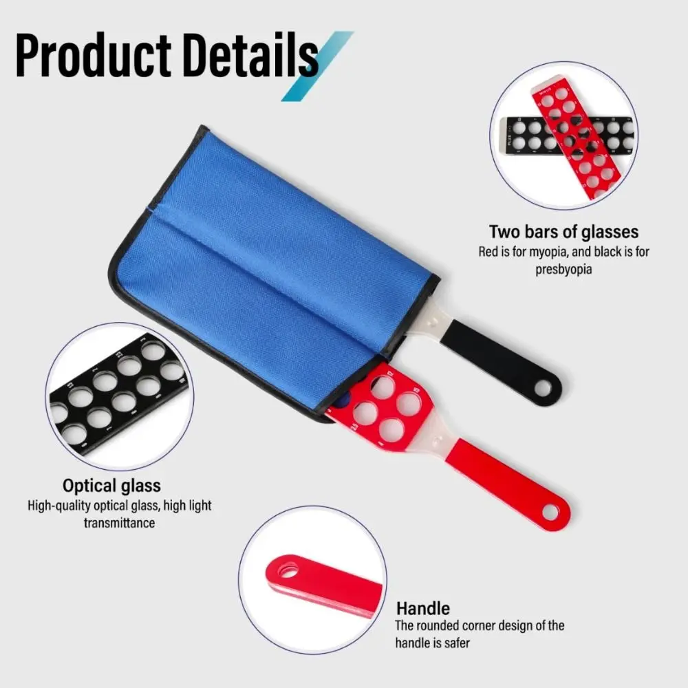 

Comfortable Handle Ophthalmic Retinoscopy Lens Quick Examination Optometric Retinoscopy Bars Ophthalmic Optometry Equipment