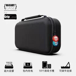 Skull & Co. MaxCarry Case Hard shell Storage Bag Carrying Pouch for Nintendo Switch/OLED Ayn Odin 2 Portal Game Console