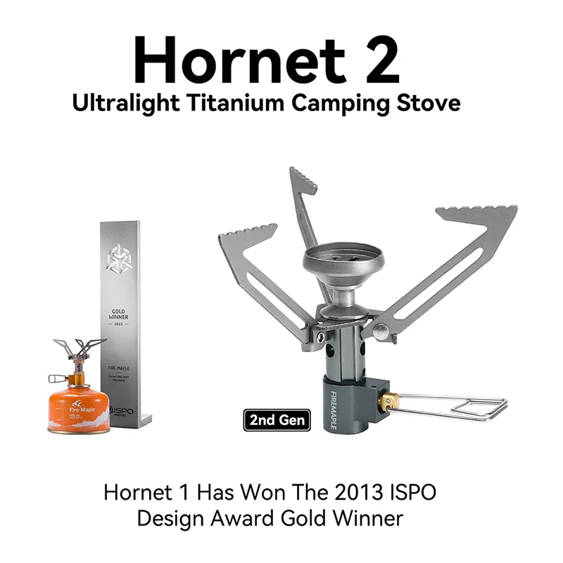 Fire Maple Titanium Camping Gas Stove Compact Burners Ultralight Outdoor Hiking Picnic Cookware Backpacking Furnace Hornet Ⅱ