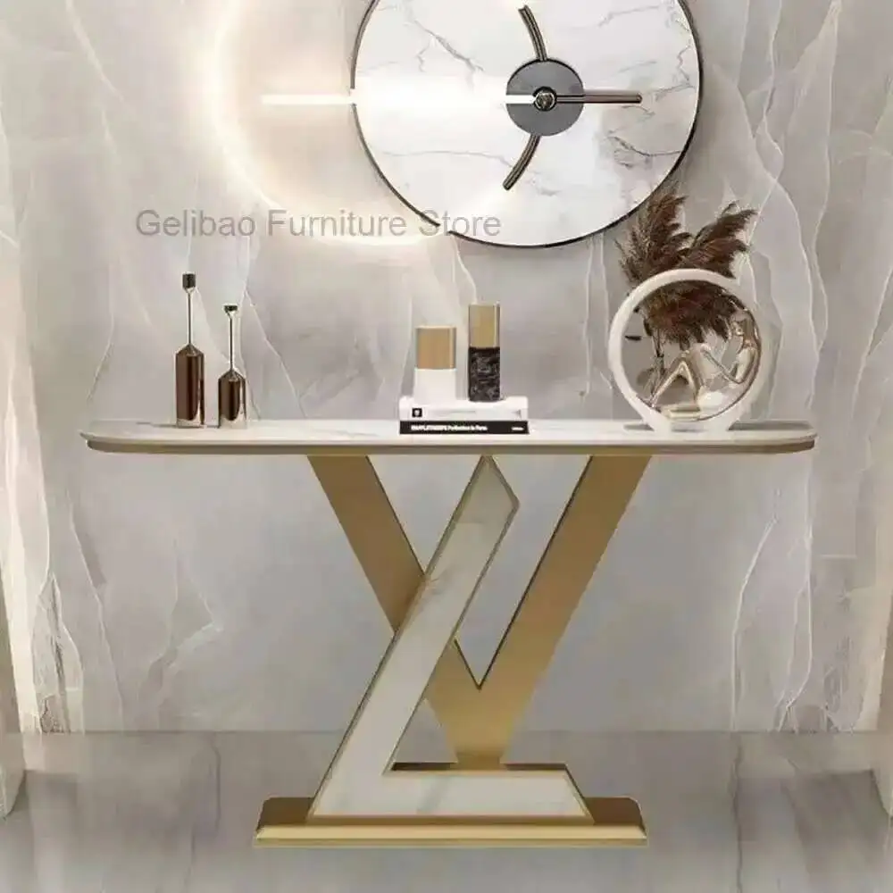

Beauty Simple Unique Hallway Design Table Trendy Elegant Corner Table Modern Delicacy Tabel Console Hallway Table Furniture