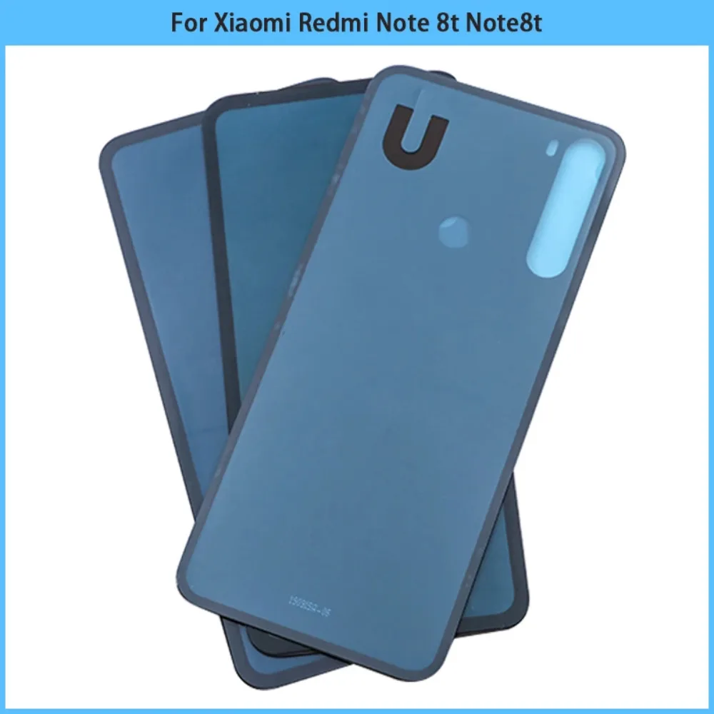 New For Xiaomi Redmi Note 8T Battery Back Cover Rear Door 3D Glass Panel For Redmi Note8T Housing Case With Adhesive Replace