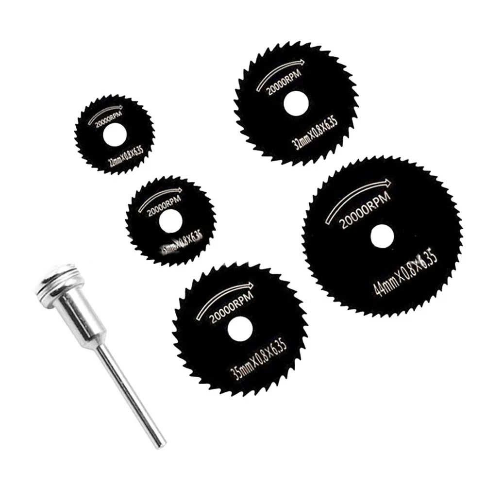 High Performance HSS Circular Saw Blade Set for Rotary Tools and Electric For Drills Perfect for Precision Cutting (6pcs)