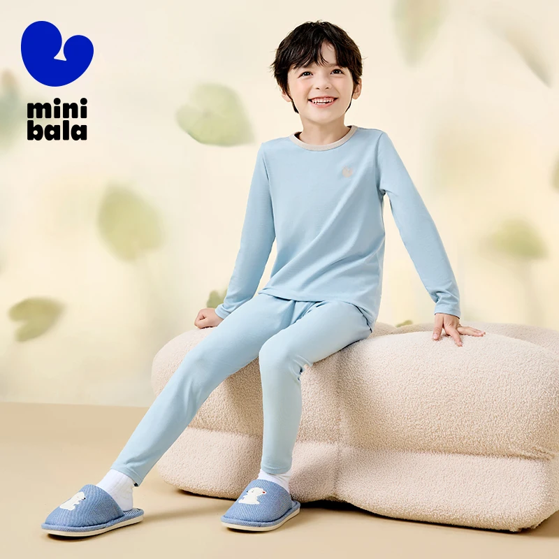 

Mini Bala Thermal Underwear for Boys and Girls 2025 New Spring New Pajamas Autumn and Winter New Version Baby's Long Johns