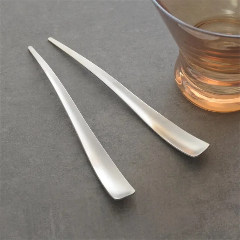 Coffee Spoon Double End Multi Fork Spoon 304 Stainless Steel Fashion Mini Ice Cream Dessert Long Handle Small Spoon