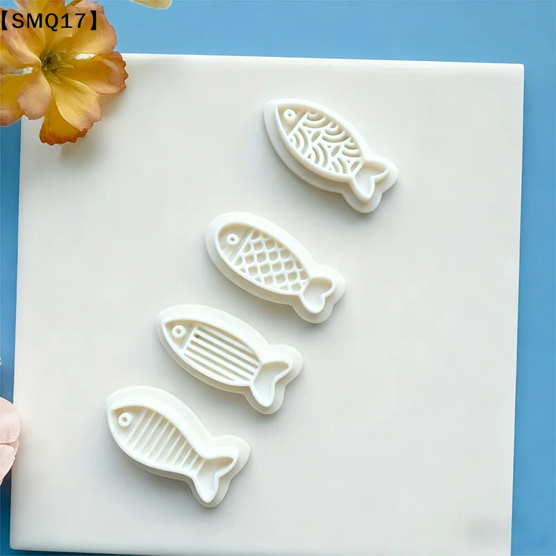 Creative Fish Series Earrings Polymer Clay Cutter Cute Cartoon Pottery Mold DIY Jewelry Pendant Shape Pressed Clay Tools【SMQ】