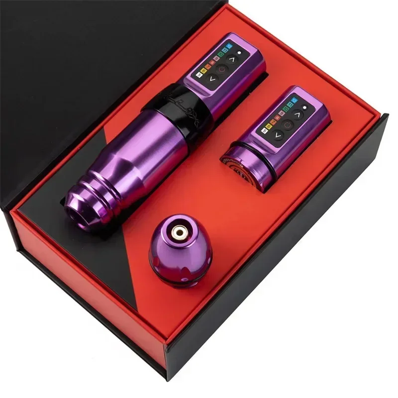 # For Wireless Tattoo Machine Rotary Battery Pen Strong Coreless Motor LCD Digital Display For Artist Body Permanent Makeup #