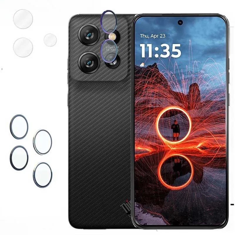 

Tempered Glass Lens Protector for Motorola ThinkPhone 25 Moto G86 Power G56 Camera Cover Hard Film Metal Ring Transparent Cap