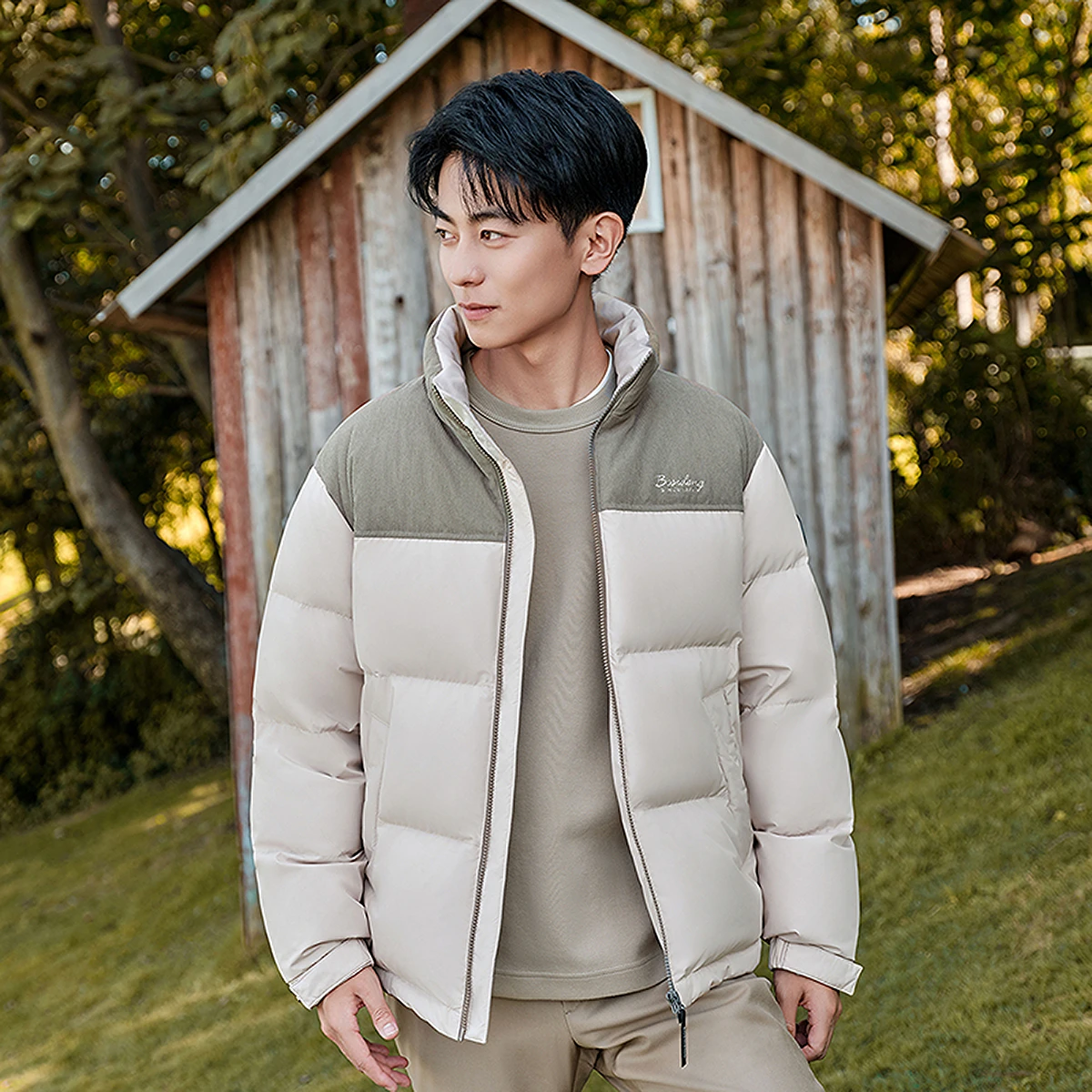 

BOSIDENG 90% пуховик для мужчин зимняя куртка куртка на утином пуху утепленная теплая верхняя одежда куртка-пуховик