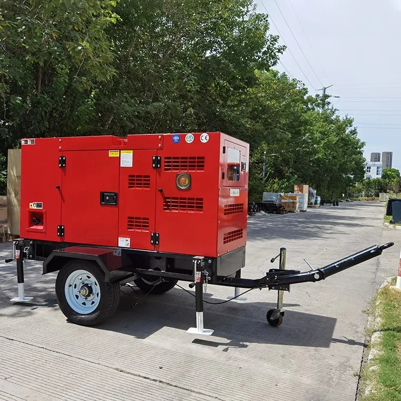 بيع المصنع الجديد 20kw 25kva مجموعة مولدات الديزل نوع المقطورة مع محرك Yuchai 4D24G7