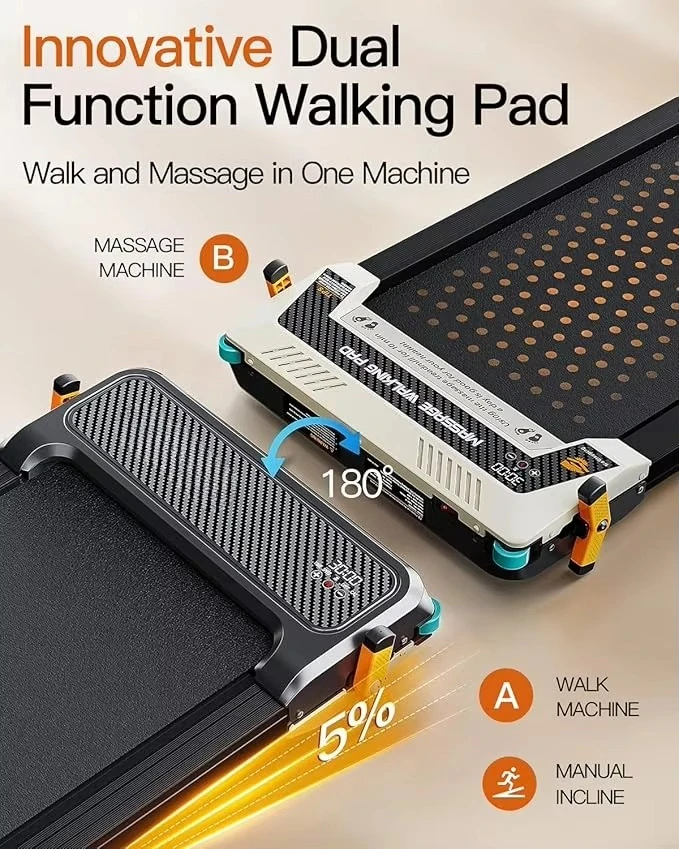 Modern Home Sports Treadmill with Wireless Heart Rate Test Mechanical Driving Type