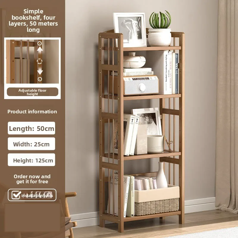 Simple Desktop Bookcase Floor Standing Storage Shelf Bedroom Multi Layer Book Rack for Room Bookcase Book Case Shelf