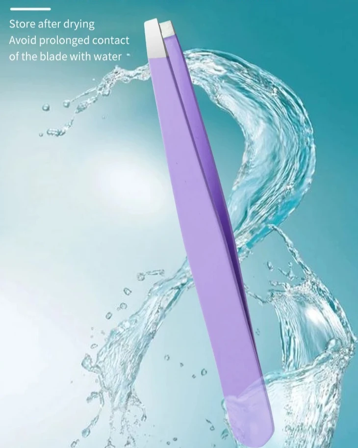 الحاجب التشذيب سكين الحاجب الوجه الحلاقة للنساء المهنية مقص حواجب مع مشط أداة قص الحواجب مكشطة الملحقات #4