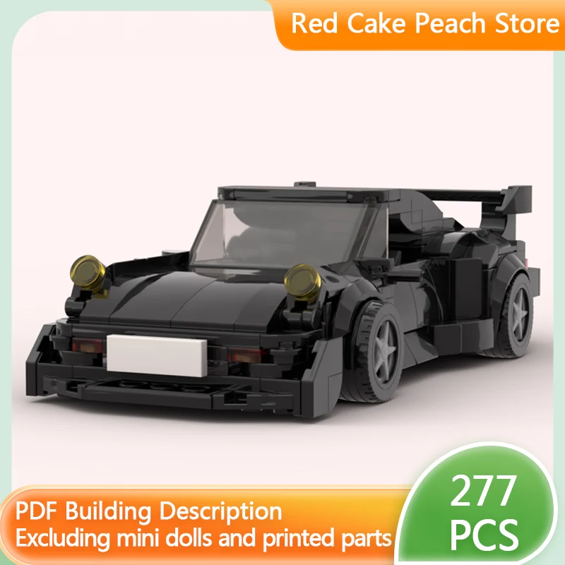 

Speed Racing Car Model MOC Building Bricks Black Sports Car Modular Technology Children Holiday Gifts Assemble Toys Suit