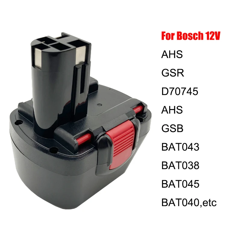 Для аккумулятора Bosch 12 В, D70745 PSR 12 GSR 12 VE-2 GSB12, аккумуляторная батарея 2607335273 BAT038 BAT043 BAT045 BAT040 RU