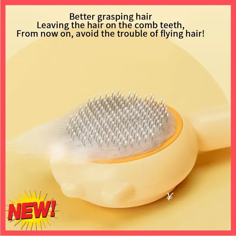 

B17C 5 PCS Pet Hair Cleaner Brush Grooming Brush Long Or Short Hair Pet Massage Brushes Self Cleaning Slicker Comb