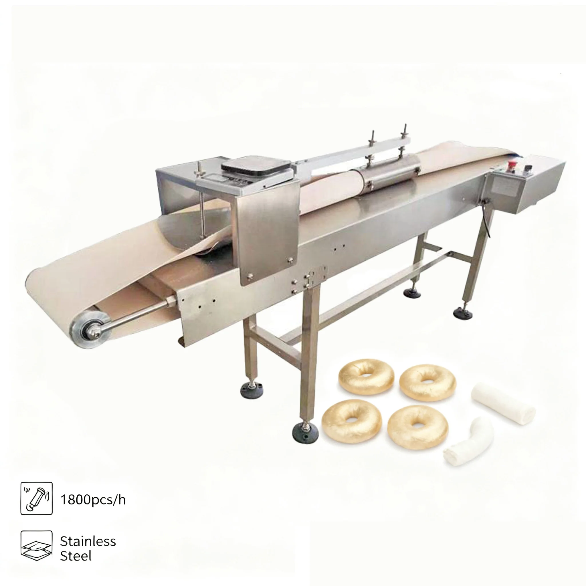 

Bagel Dough Forming and Dividing Machine for Uniform Bun Production