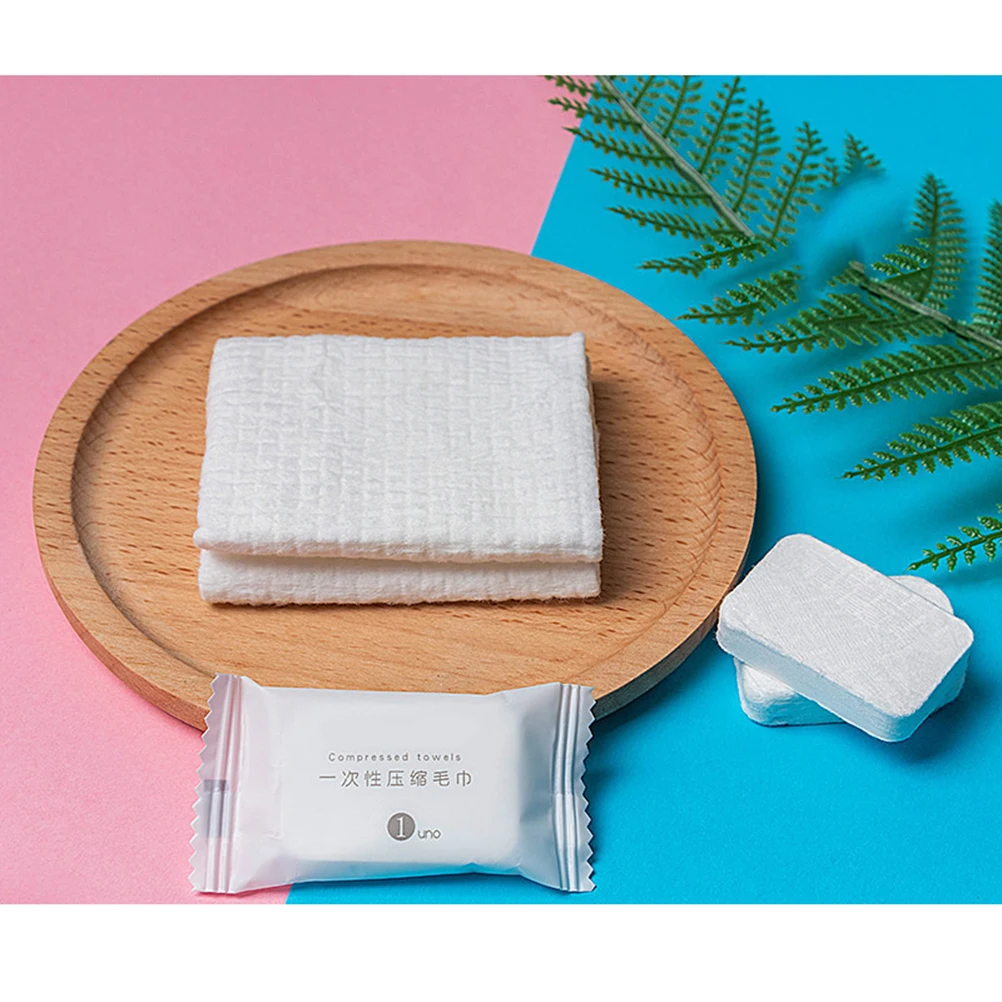 

20pcs Thickened Cotton Facial Cleaning Towel Disposable Compressed Towels For Travel Outdoor Camping Hiking Reusable Soft
