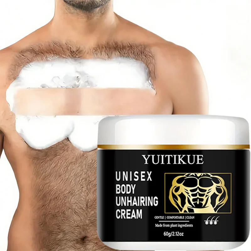 YUITIKUE Unisex Hair Remover Cream - Plant Ingredients, Effectively Remove Body Hair Without Irritation 60g view 3