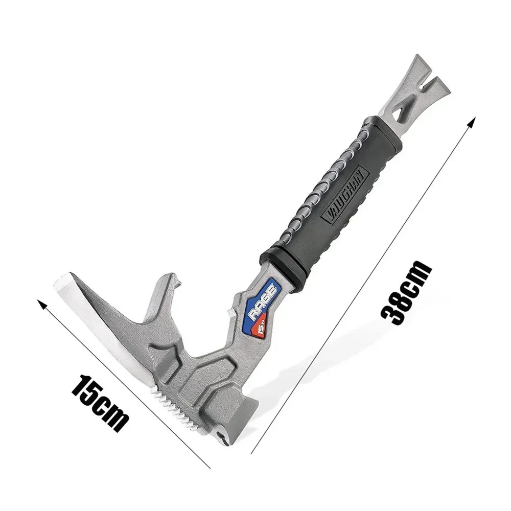 Imagem -06 - Multifuncional Hard Hammer com Crowbar Fire Rescue Tool Demolition Hand Tool Outdoor