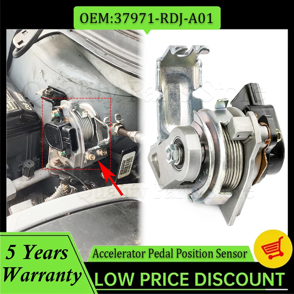 

New Accelerator Pedal Travel Position Sensor For Accord Honda Acura TL TSX MDX CR-V Element Pilot 37971-RDJ-A01 37971-RCA-A01