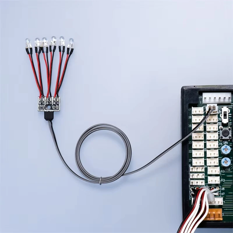 Ph2.0 Adapter Cable Four-in-one Light Control Host To Led Adapter Cable KZB-3V6 For 1/14 Tamiya RC Romote Control Toy Part