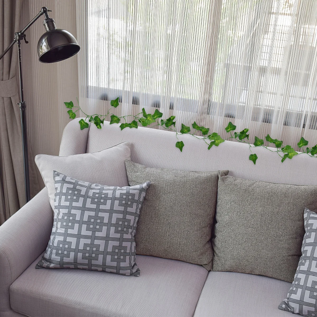 

20Pcs 2M Warm Light Strings Green Simulation Maple Leaf LED Lights for Courtyard Shop Decor Household Holiday Wedding Supplies