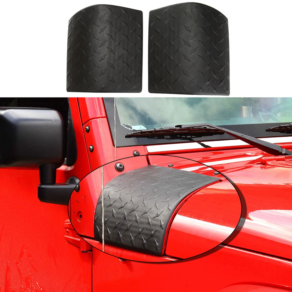 Lantsun J165 Body Armor Outer Cowl Covers Corner Guards ABS for Jeep for Wrangler JK07-17, 1-pair