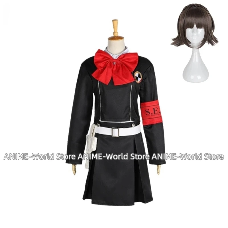 《Custom size》Unisex Japan Anime Cos Shin Megami Tensei Cosplay Costumes Gekkoukan Uniform Suits