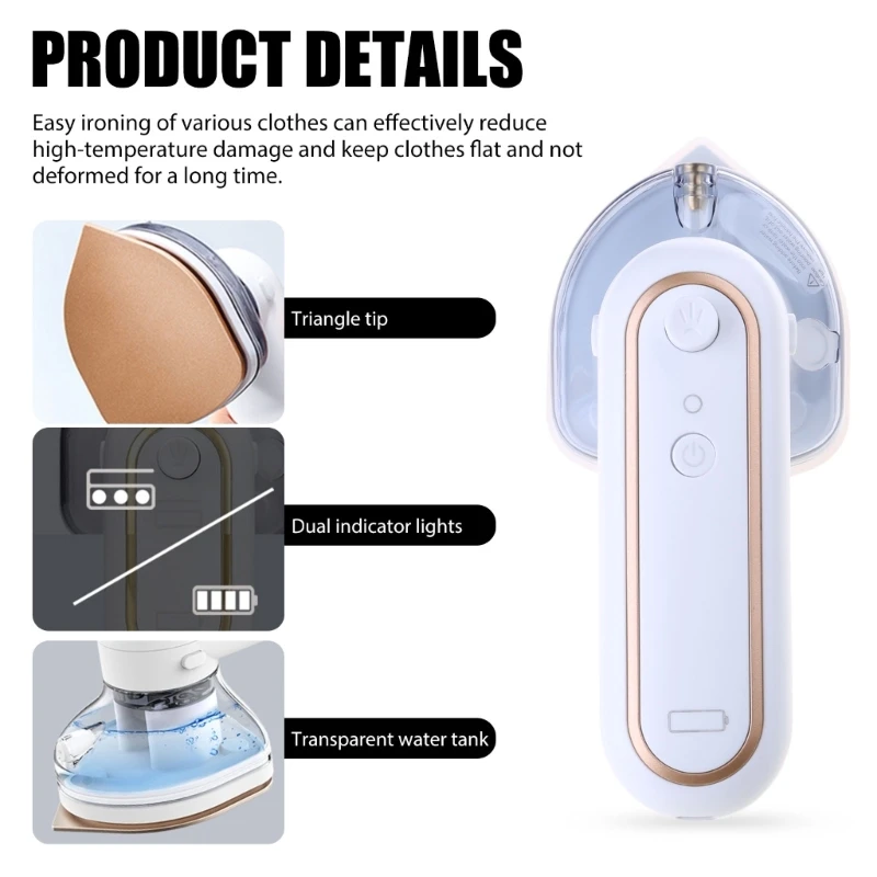 Electric Ironing Machines Handheld Steamers Iron For Clothes Support Dry Wet Dropship