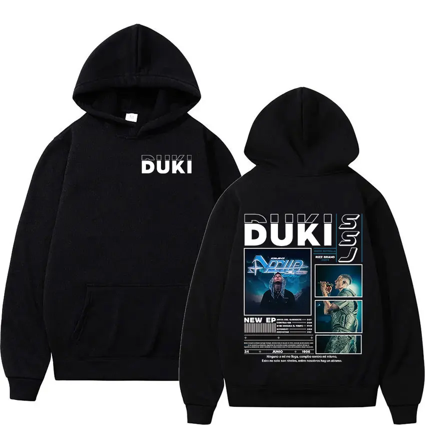 

Rapper Duki Ssj Tour 2025 Album Graphic Hoody Men Hip Hop Gothic Hot Sale Sweatshirt Retro Oversized Pullovers Hoodie Streetwear