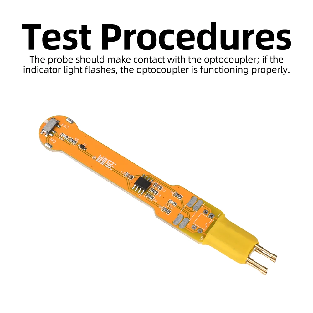 3V DC Optocoupler Online Tester 4-Pin Opto-Isolator Tester for 817 781 521 Portable PCB Test Tool with CR1220 Battery