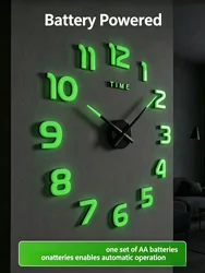 2026 Modern Design Large Wall Clock 3D DIY Quartz Clocks Fashion Watches Acrylic Mirror Stickers Living Room Home Decor Horloge