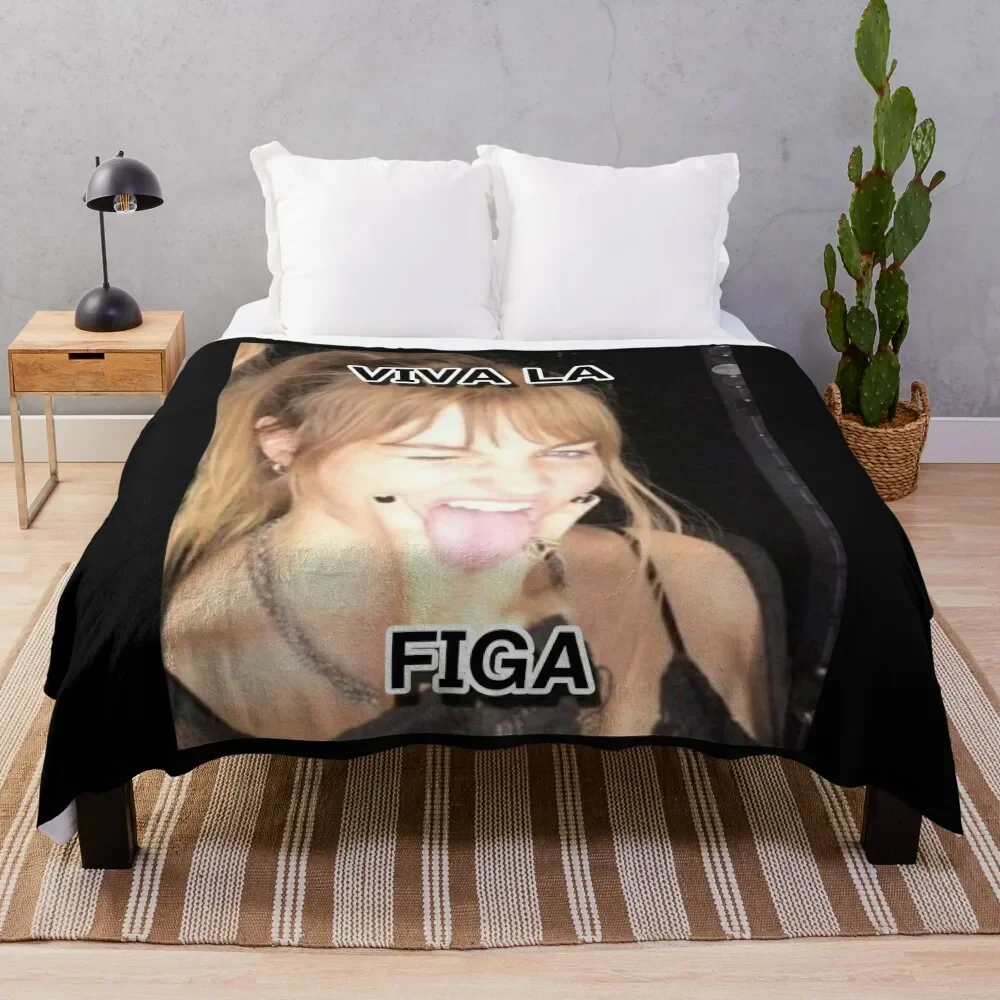 Victoria de Angelis VIVA LA FIGA Throw Blanket valentine gift ideas Plush Decorative Throw Camping Blankets