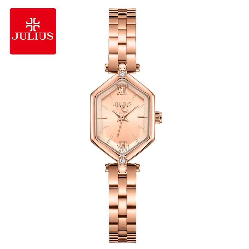 Julius Women's Watch New Honeycomb Zircon Quartz Waterproof Women's Watch Gifts for Woman 1424